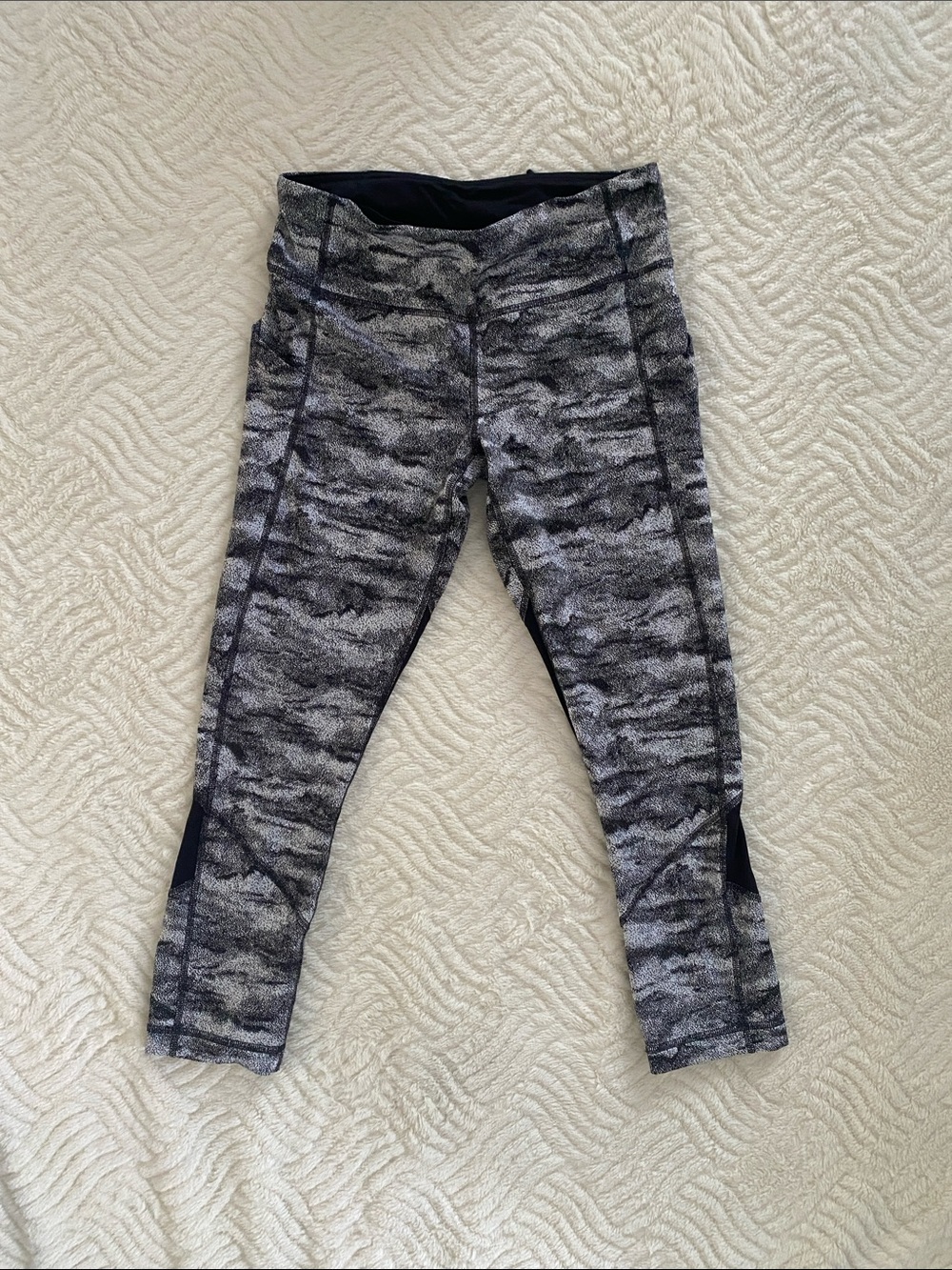 Lululemon Black & Gray Camo Leggings